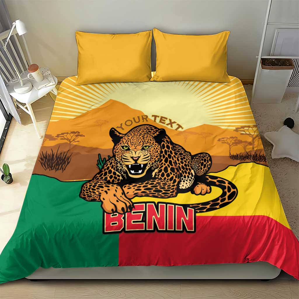 Personalised Afro Benin Leopard Bedding Set Stay True - Stay Wild