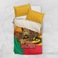 Personalised Afro Benin Leopard Bedding Set Stay True - Stay Wild