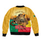 Personalised Afro Benin Leopard Bomber Jacket Stay True - Stay Wild