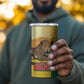 Personalised Afro Benin Leopard 4 in 1 Can Cooler Tumbler Stay True - Stay Wild