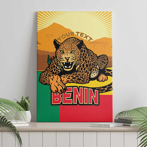 Personalised Afro Benin Leopard Canvas Wall Art Stay True - Stay Wild