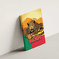 Personalised Afro Benin Leopard Canvas Wall Art Stay True - Stay Wild