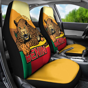 Personalised Afro Benin Leopard Car Seat Cover Stay True - Stay Wild