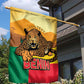 Personalised Afro Benin Leopard Garden Flag Stay True - Stay Wild