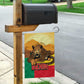 Personalised Afro Benin Leopard Garden Flag Stay True - Stay Wild
