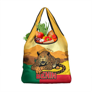Personalised Afro Benin Leopard Grocery Bag Stay True - Stay Wild
