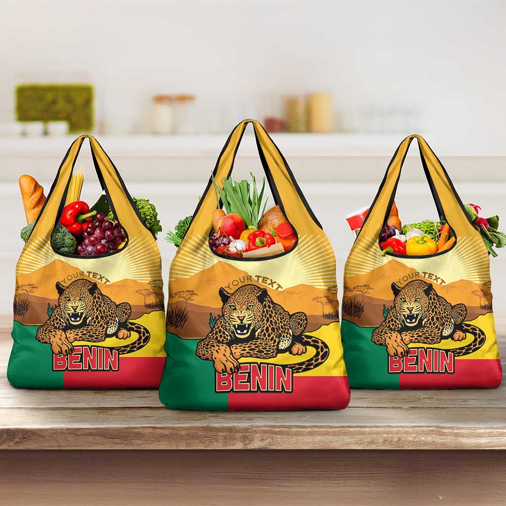 Personalised Afro Benin Leopard Grocery Bag Stay True - Stay Wild