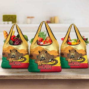 Personalised Afro Benin Leopard Grocery Bag Stay True - Stay Wild