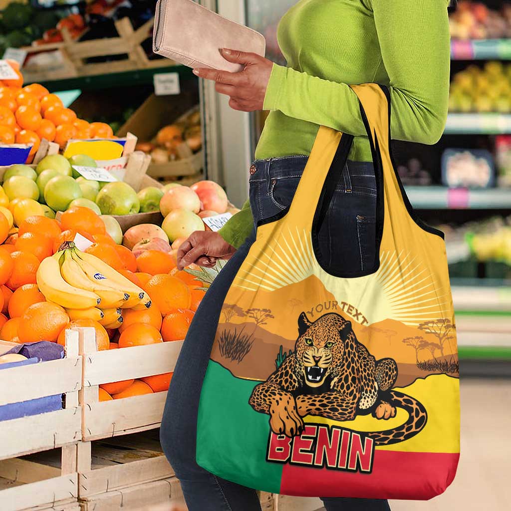 Personalised Afro Benin Leopard Grocery Bag Stay True - Stay Wild
