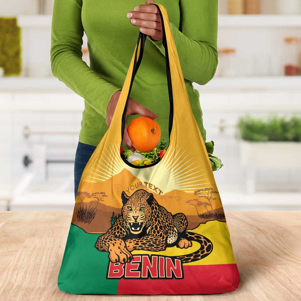 Personalised Afro Benin Leopard Grocery Bag Stay True - Stay Wild