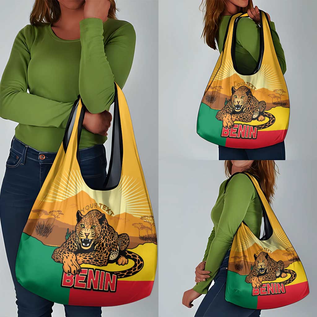 Personalised Afro Benin Leopard Grocery Bag Stay True - Stay Wild