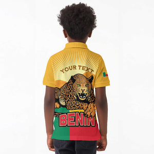 Personalised Afro Benin Leopard Kid Polo Shirt Stay True - Stay Wild