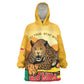 Personalised Afro Benin Leopard Kid Wearable Blanket Hoodie Stay True - Stay Wild