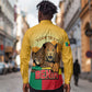 Personalised Afro Benin Leopard Long Sleeve Button Shirt Stay True - Stay Wild