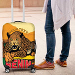 Personalised Afro Benin Leopard Luggage Cover Stay True - Stay Wild