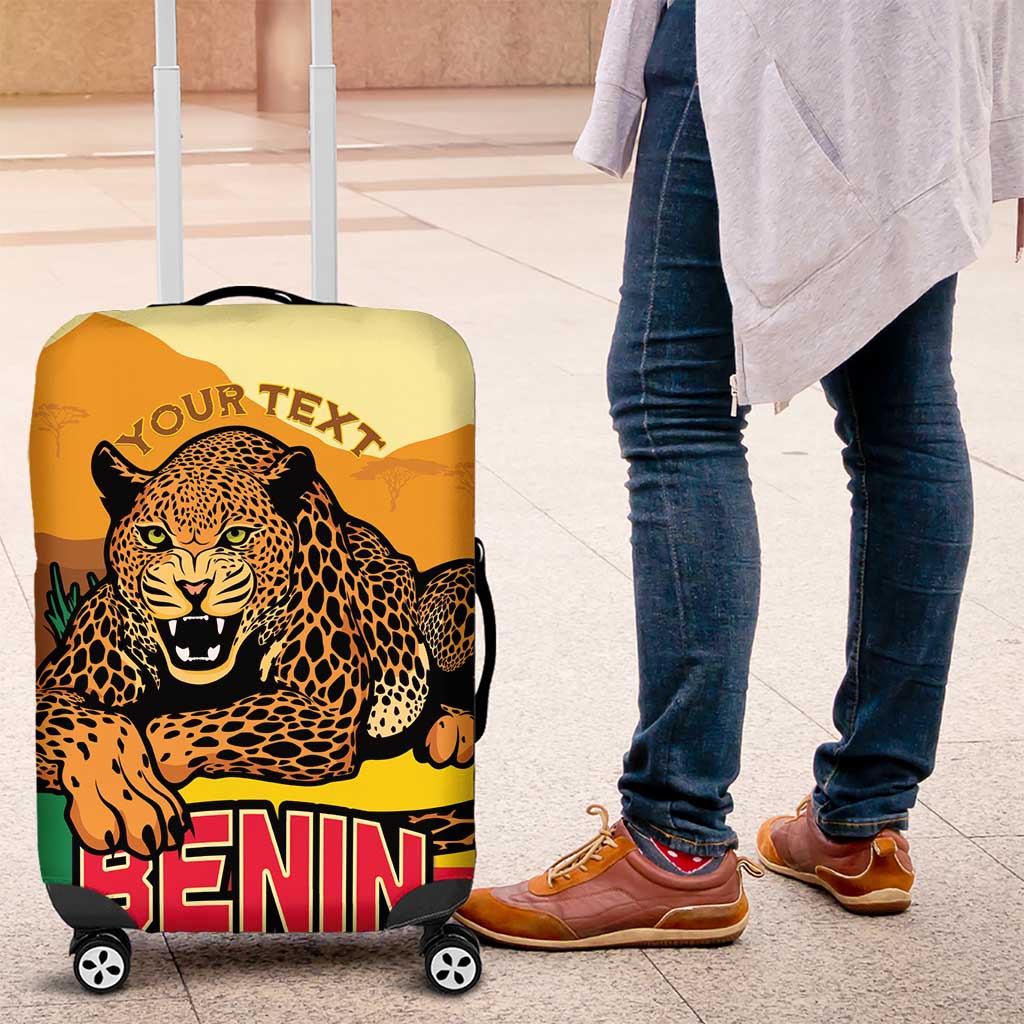 Personalised Afro Benin Leopard Luggage Cover Stay True - Stay Wild