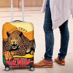Personalised Afro Benin Leopard Luggage Cover Stay True - Stay Wild