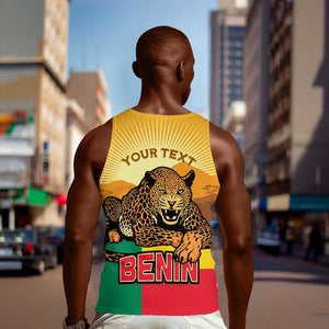 Personalised Afro Benin Leopard Men Tank Top Stay True - Stay Wild
