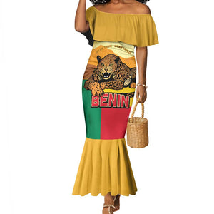 Personalised Afro Benin Leopard Mermaid Dress Stay True - Stay Wild