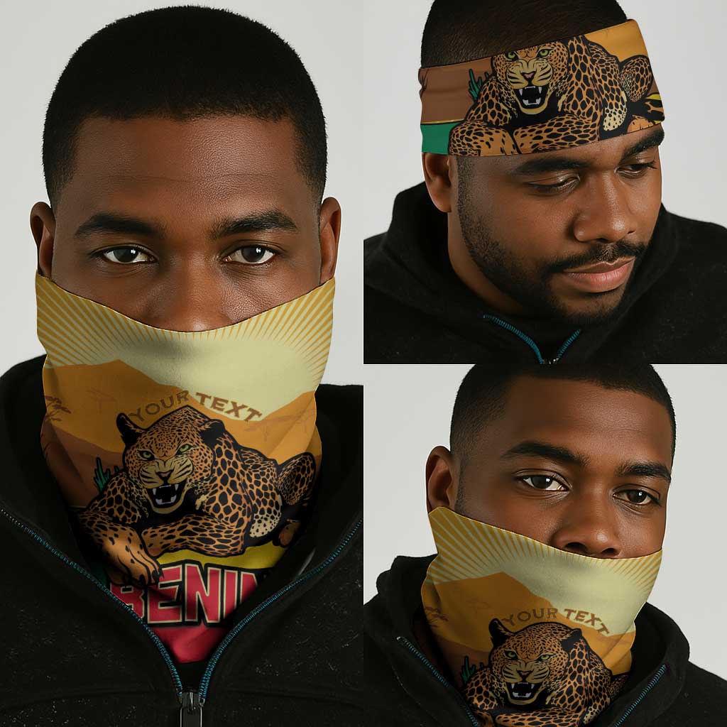 Afro Benin Leopard Neck Gaiter Stay True - Stay Wild - African Pride