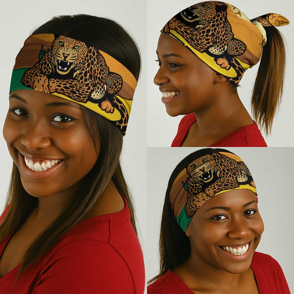 Afro Benin Leopard Neck Gaiter Stay True - Stay Wild - African Pride