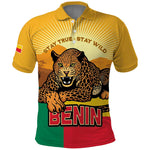 Personalised Afro Benin Leopard Polo Shirt Stay True - Stay Wild