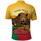 Personalised Afro Benin Leopard Polo Shirt Stay True - Stay Wild