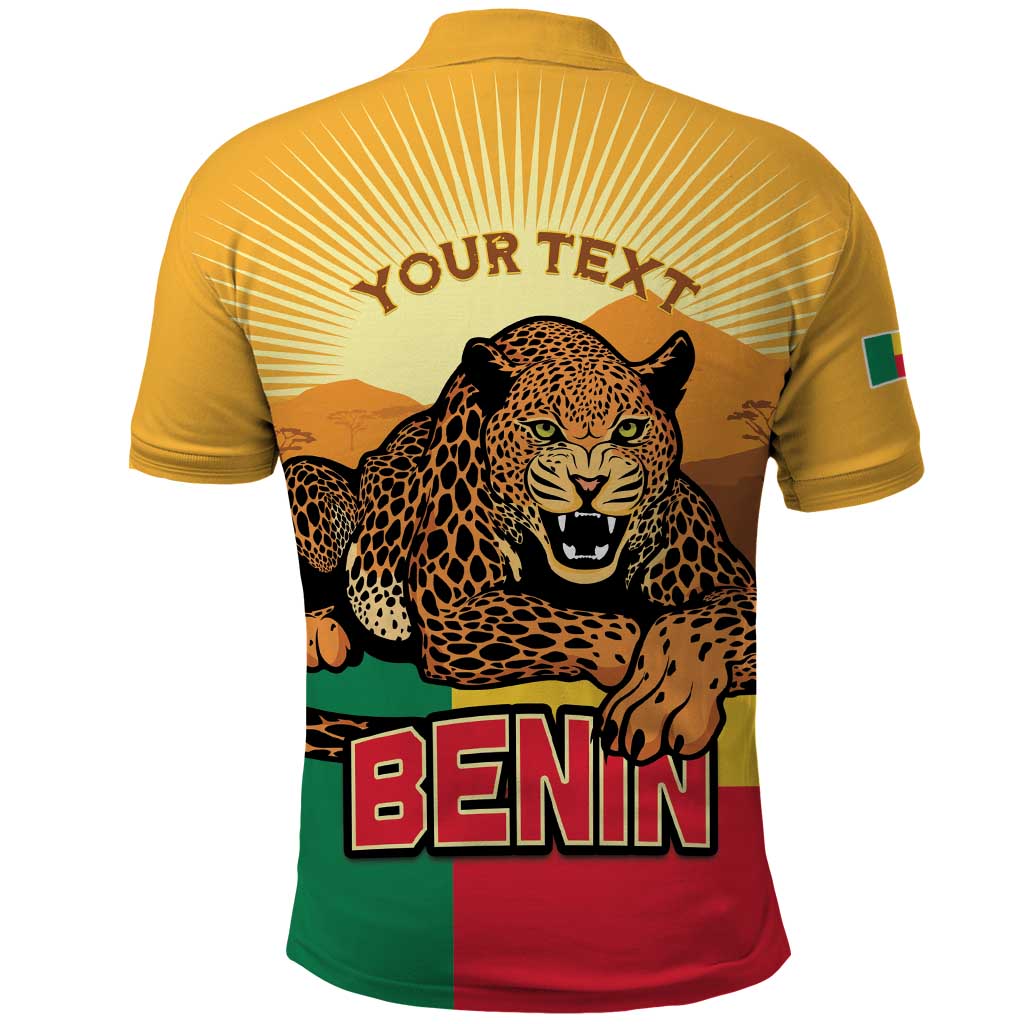 Personalised Afro Benin Leopard Polo Shirt Stay True - Stay Wild