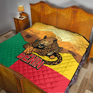 Personalised Afro Benin Leopard Quilt Stay True - Stay Wild