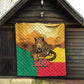 Personalised Afro Benin Leopard Quilt Stay True - Stay Wild