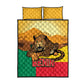 Personalised Afro Benin Leopard Quilt Bed Set Stay True - Stay Wild