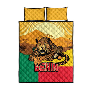 Personalised Afro Benin Leopard Quilt Bed Set Stay True - Stay Wild