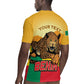 Personalised Afro Benin Leopard Rugby Jersey Stay True - Stay Wild