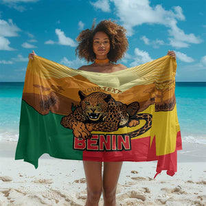 Personalised Afro Benin Leopard Sarong Stay True - Stay Wild