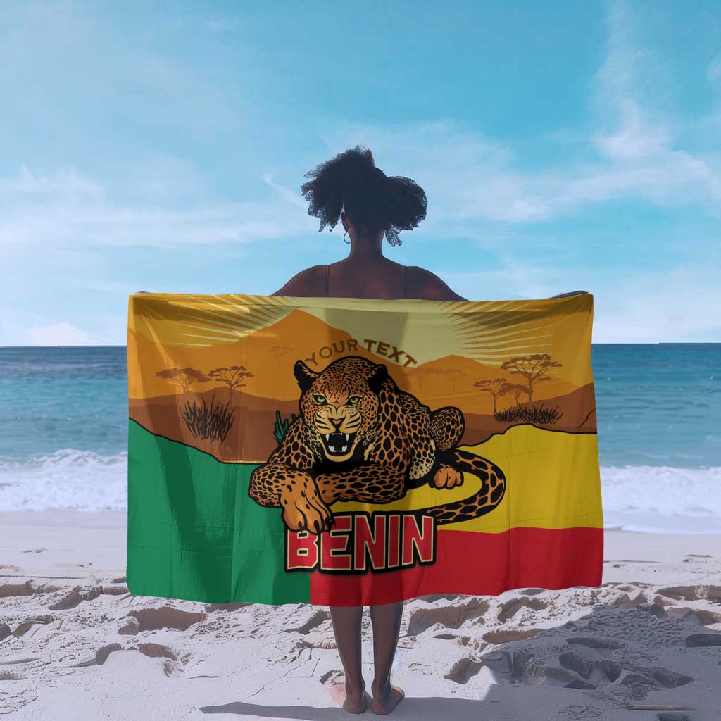 Personalised Afro Benin Leopard Sarong Stay True - Stay Wild