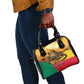 Personalised Afro Benin Leopard Shoulder Handbag Stay True - Stay Wild