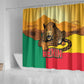 Personalised Afro Benin Leopard Shower Curtain Stay True - Stay Wild