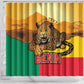 Personalised Afro Benin Leopard Shower Curtain Stay True - Stay Wild