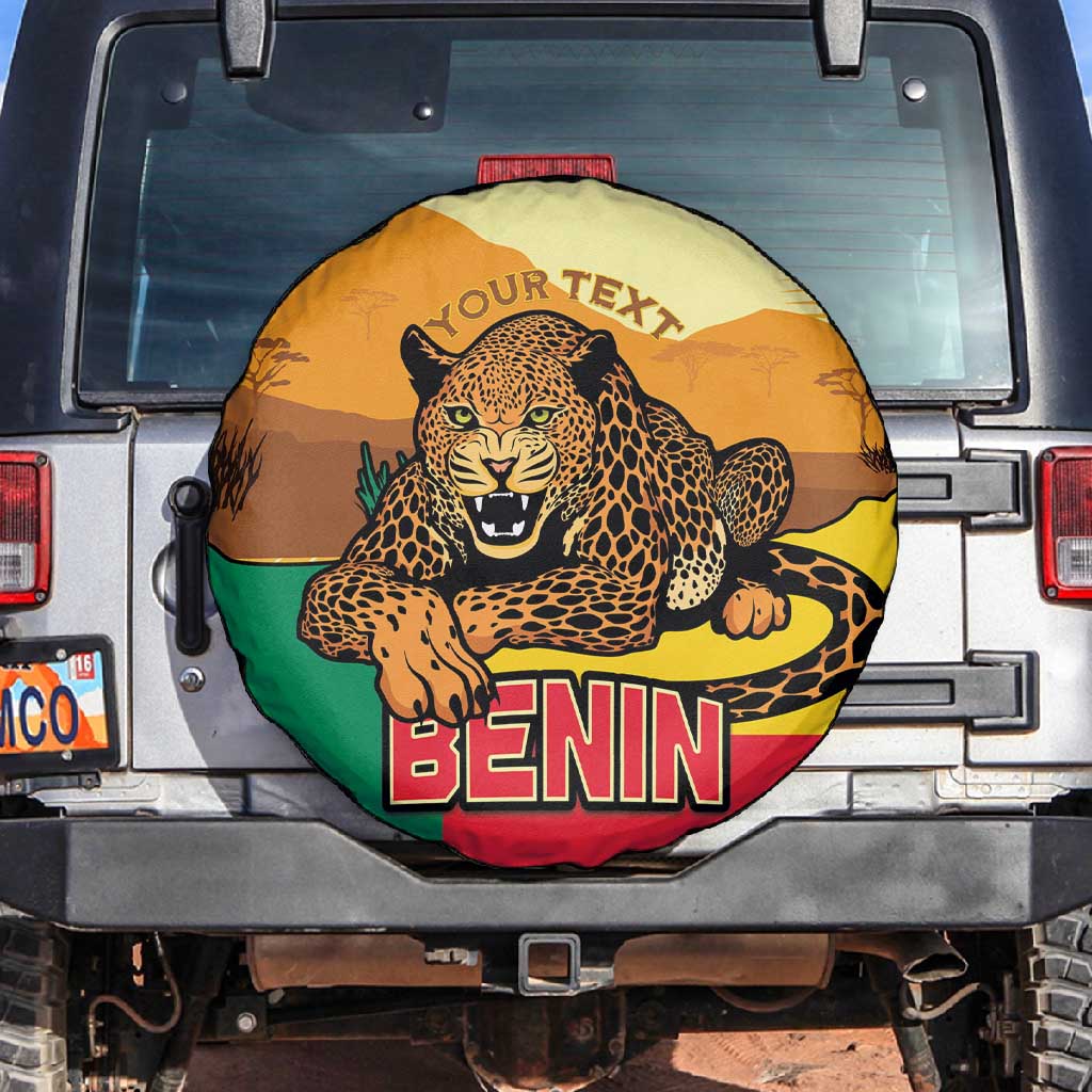 Personalised Afro Benin Leopard Spare Tire Cover Stay True - Stay Wild