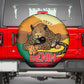 Personalised Afro Benin Leopard Spare Tire Cover Stay True - Stay Wild