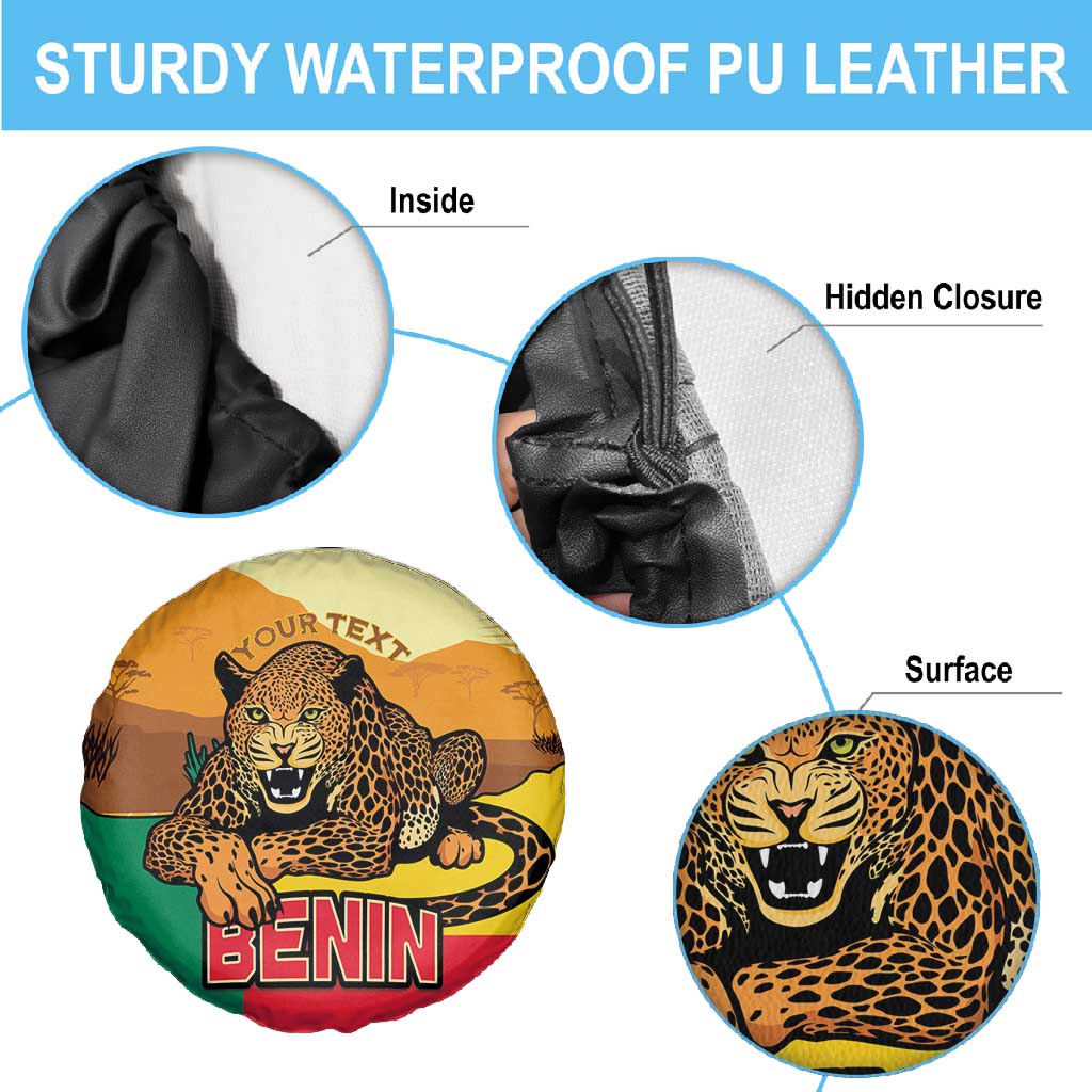 Personalised Afro Benin Leopard Spare Tire Cover Stay True - Stay Wild