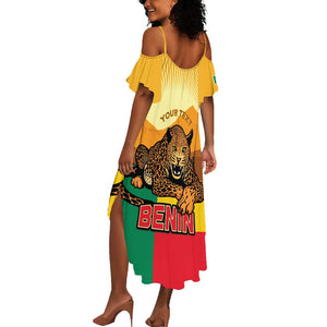 Personalised Afro Benin Leopard Summer Maxi Dress Stay True - Stay Wild