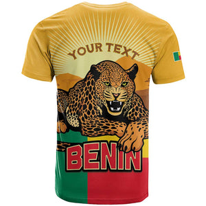 Personalised Afro Benin Leopard T shirt Stay True - Stay Wild