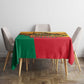 Personalised Afro Benin Leopard Tablecloth Stay True - Stay Wild