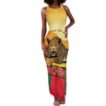 Personalised Afro Benin Leopard Tank Maxi Dress Stay True - Stay Wild
