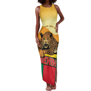 Personalised Afro Benin Leopard Tank Maxi Dress Stay True - Stay Wild