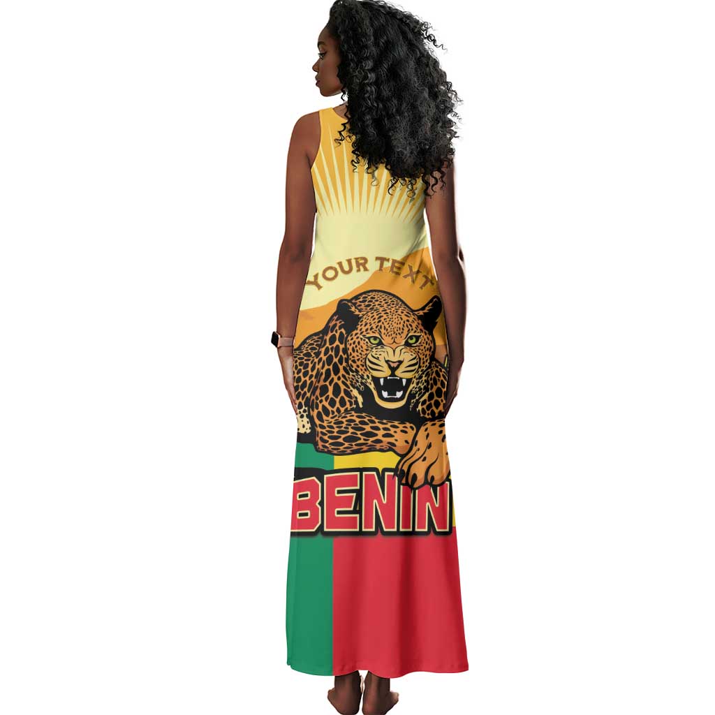 Personalised Afro Benin Leopard Tank Maxi Dress Stay True - Stay Wild