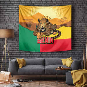 Personalised Afro Benin Leopard Tapestry Stay True - Stay Wild