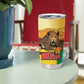 Personalised Afro Benin Leopard Tumbler Cup Stay True - Stay Wild