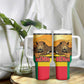 Personalised Afro Benin Leopard Tumbler With Handle Stay True - Stay Wild
